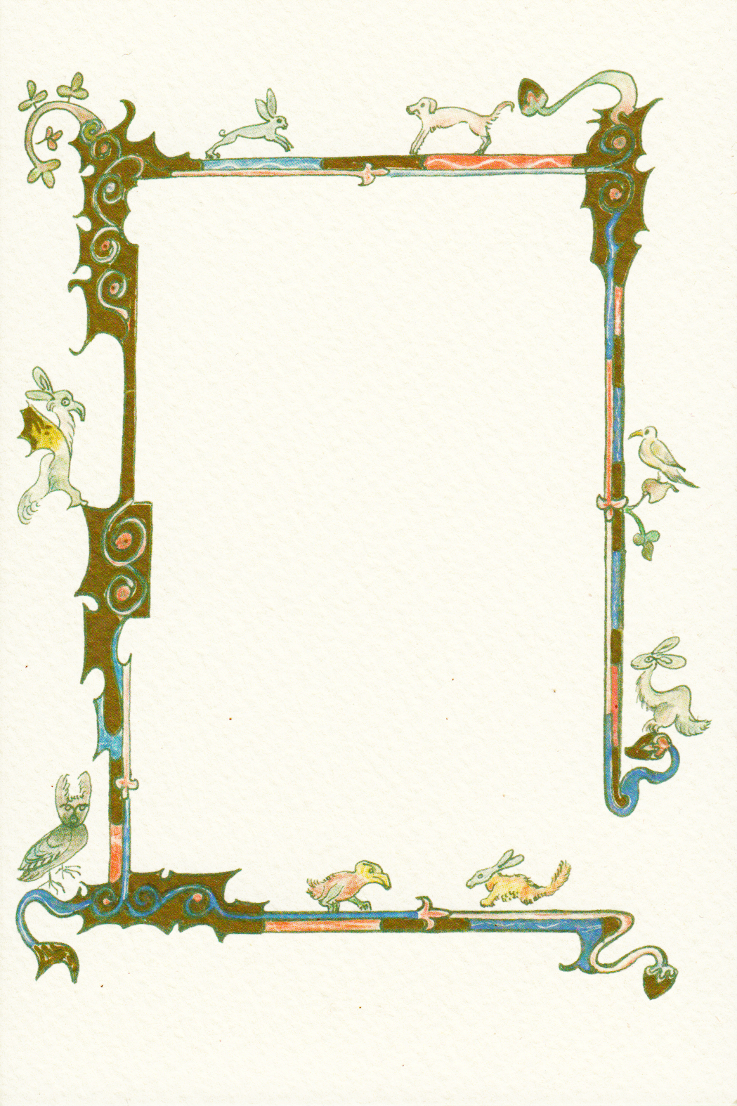 CARTONCINO - con decorazione cornice