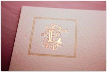 Biglietti Iniziali In Oro Carta Rusticus