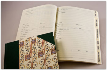 Quaderno Vini, Tela E Carta