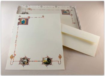 Carta Da Lettere Fedrigoni Decorazione 3 Quadri Assisi