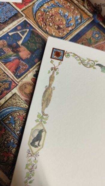 Biglietto A Libro Formato 9 X 14 Cm Decorazione Miniatura Cantico