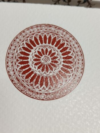 Cartoncino Singolo Rosone Santa Chiara